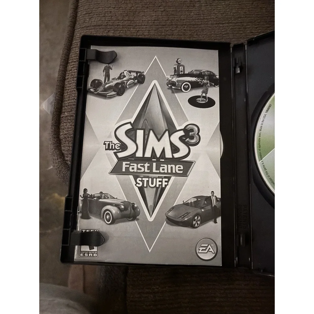 The Sims 3 Fast Lane Stuff PC Mac DVD Complete EA Racing Edition Y2K Gamers New